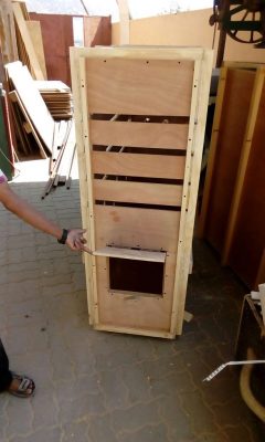 Custom-built export crate under construction in our workshop